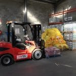 Forklift with Package